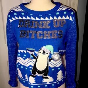 Cute and funny holiday sweater ❄️🍸
